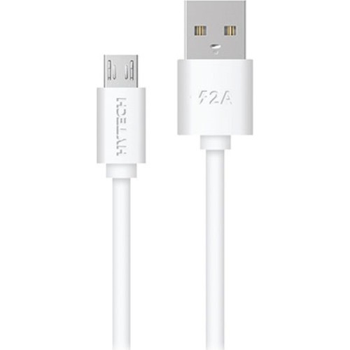 AUE Depon HYTECH HY-X83 1M 2A Micro USB Data Şarj Kablosu Beyaz